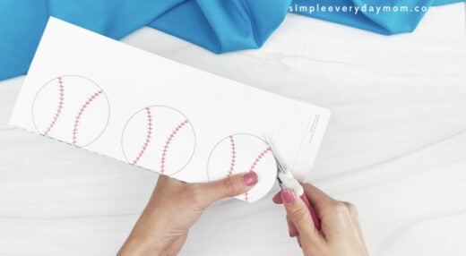 Handprint Baseball Card Craft [Free Template]
