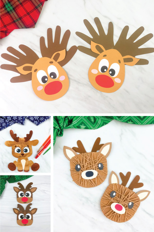 reindeer crafts image collage