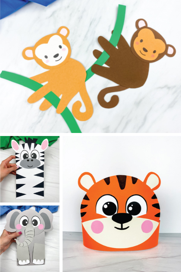 zoo animal crafts image collage