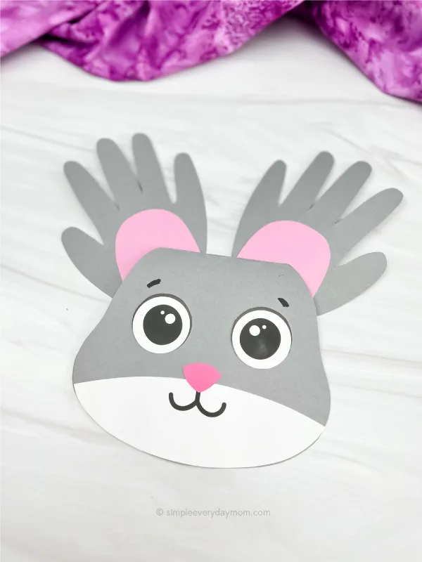 handprint bunny card