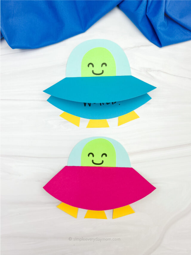 Alien Mother’s Day Card Craft For Kids [Free Template] Story