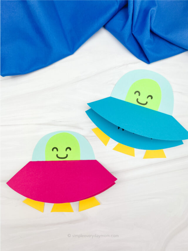 Alien Mother’s Day Card Craft For Kids [Free Template] Story
