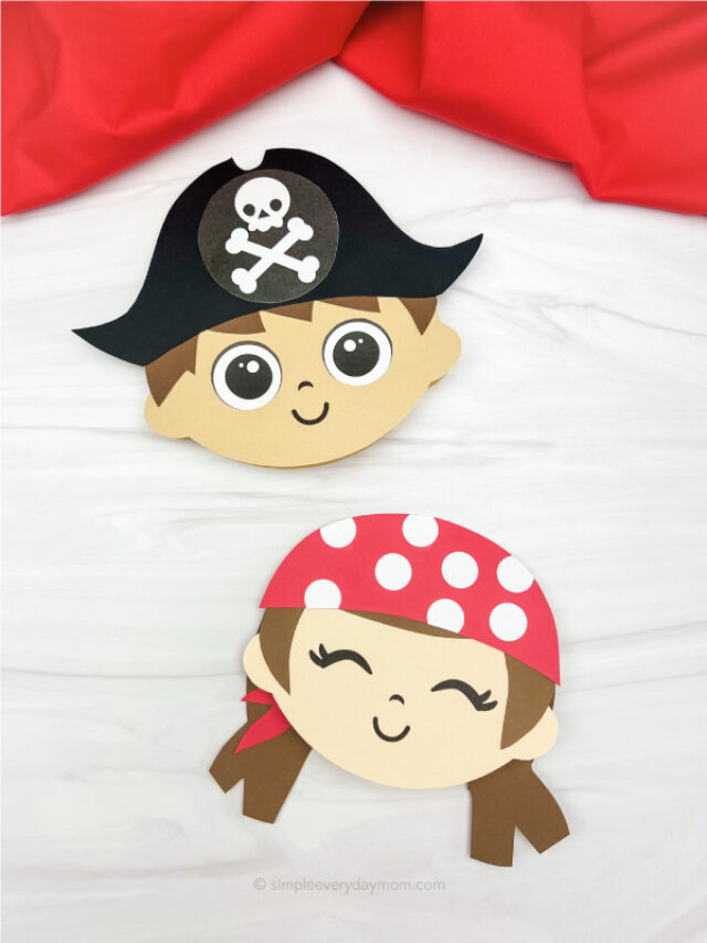 Pirate Mother’s Day Card Craft For Kids [Free Template] Story