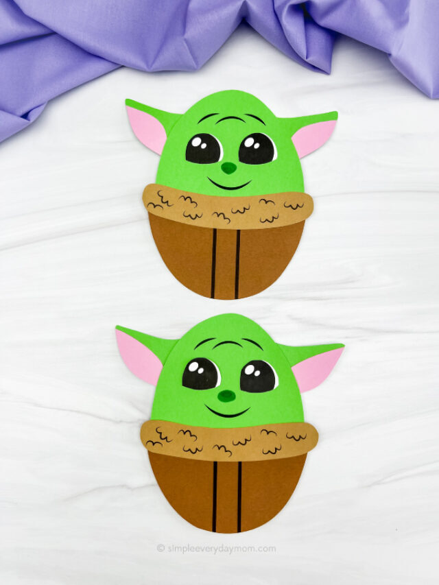 Baby Yoda Easter Egg Craft For Kids [Free Template] Story