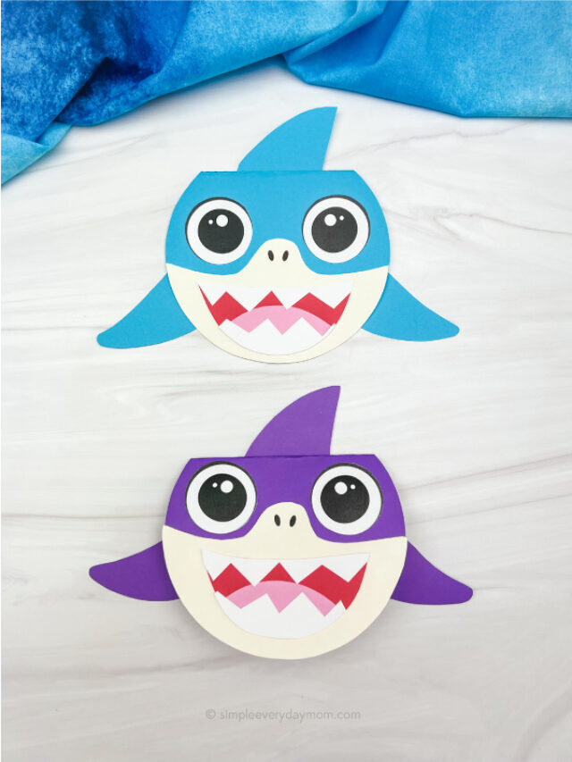 Shark Mother’s Day Card Craft For Kids [Free Template] Story