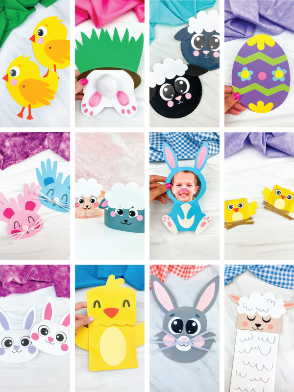 easter crafts image collage