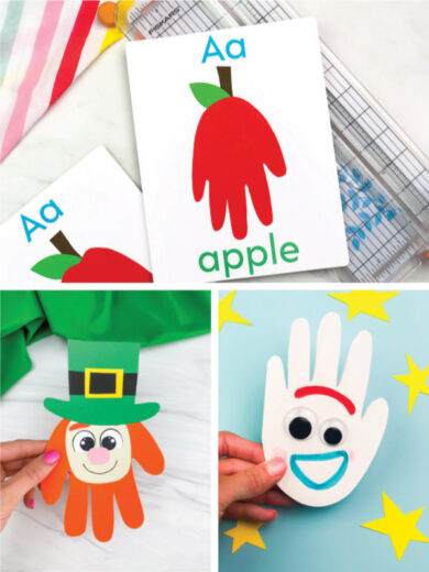 54 Fun Handprint Crafts For Kids [Free Templates] - Simple Everyday Mom