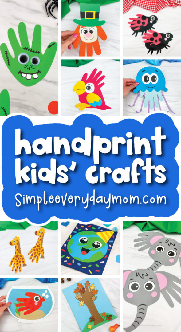 54 Fun Handprint Crafts For Kids [Free Templates] - Simple Everyday Mom