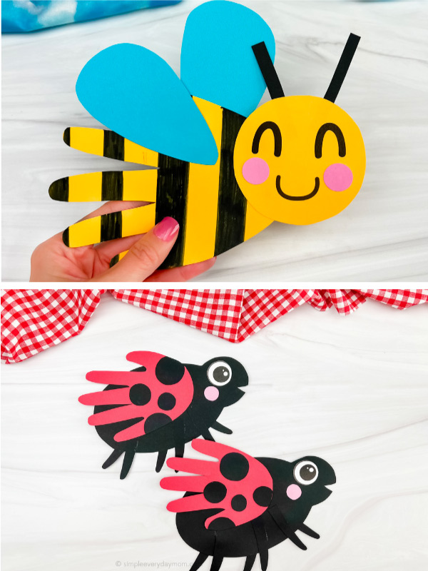 bug crafts image collage