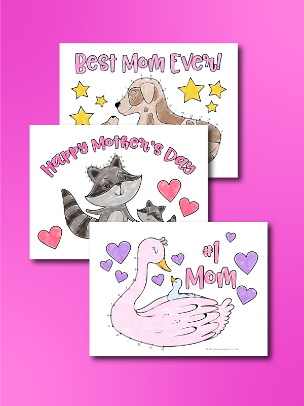 Mother's Day connect the dot printables