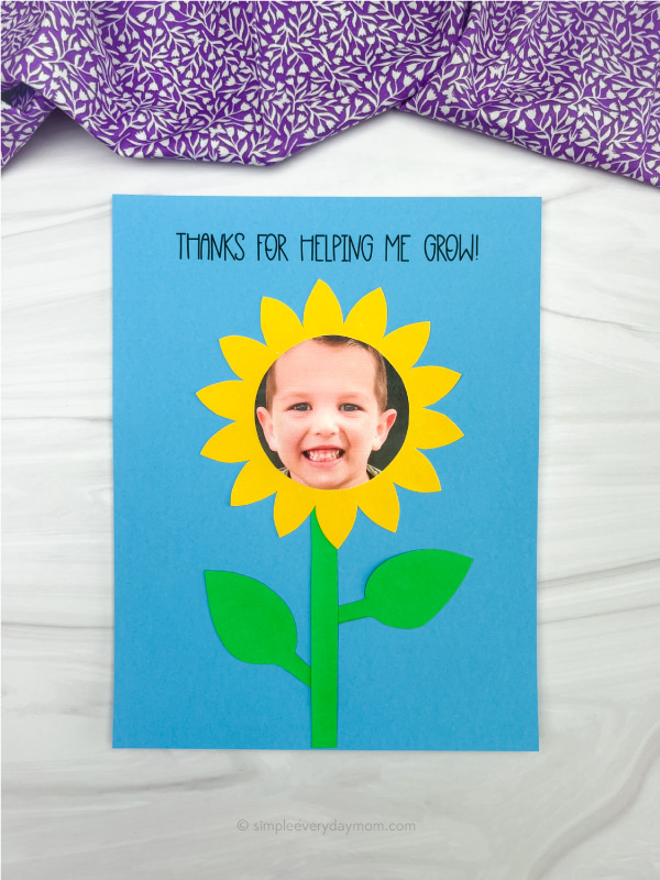 sunflower Mother's Day craft