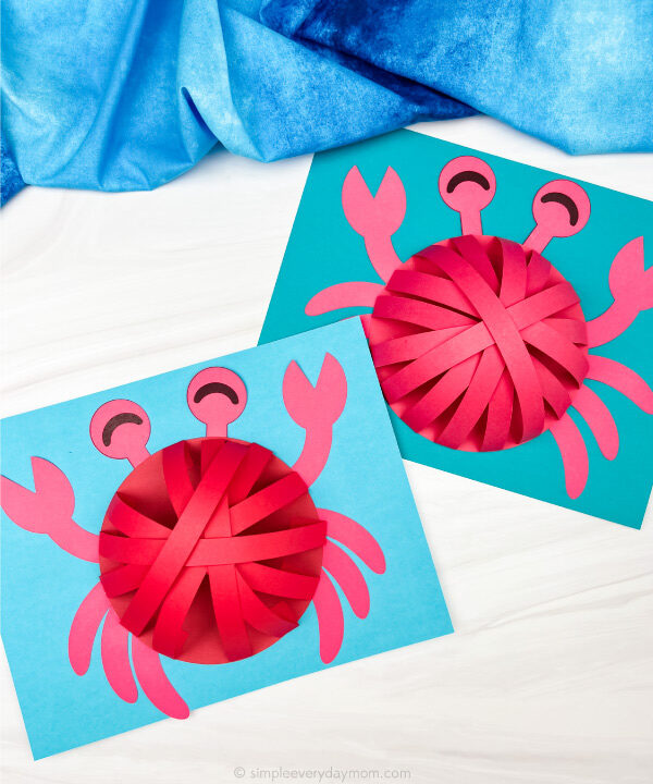 2 3D crab crafts