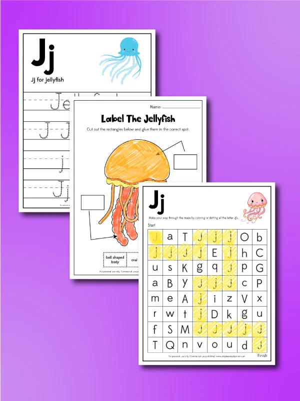 jellyfish worksheets