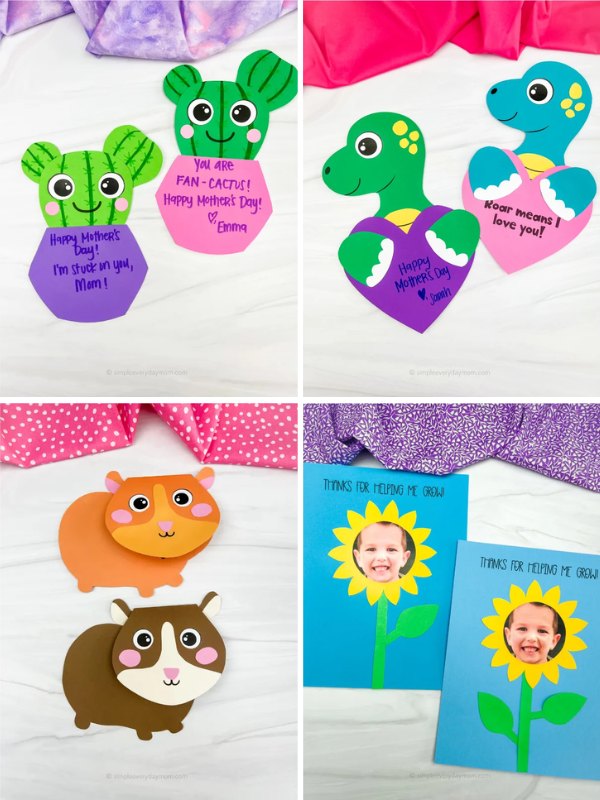 Collage image of Kids’ Crafts For Mother’s Day