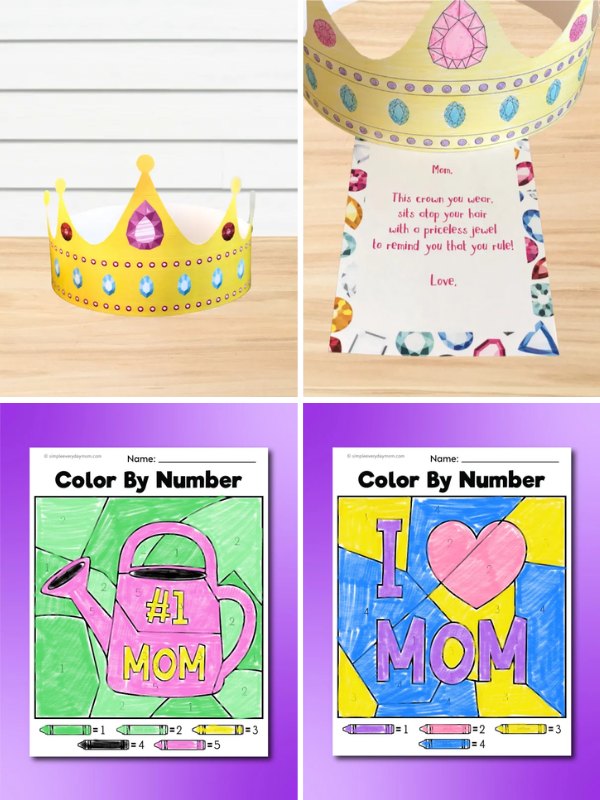 Collage image of Mother's Day Activities For Kindergarten