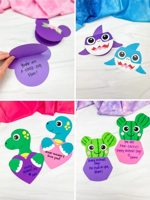 Collage image of Mother's Day Crafts