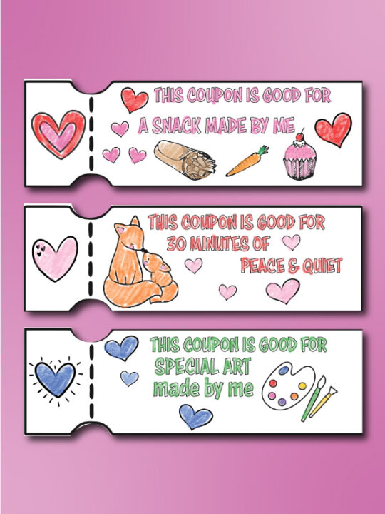 Free Printable Mother's Day Coupons For Kids