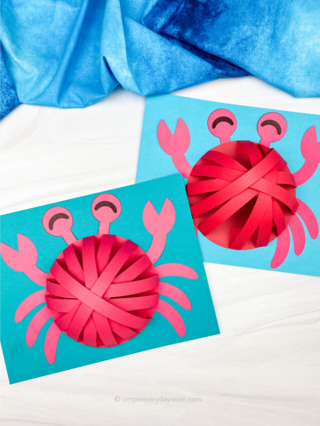 2 3D crab crafts