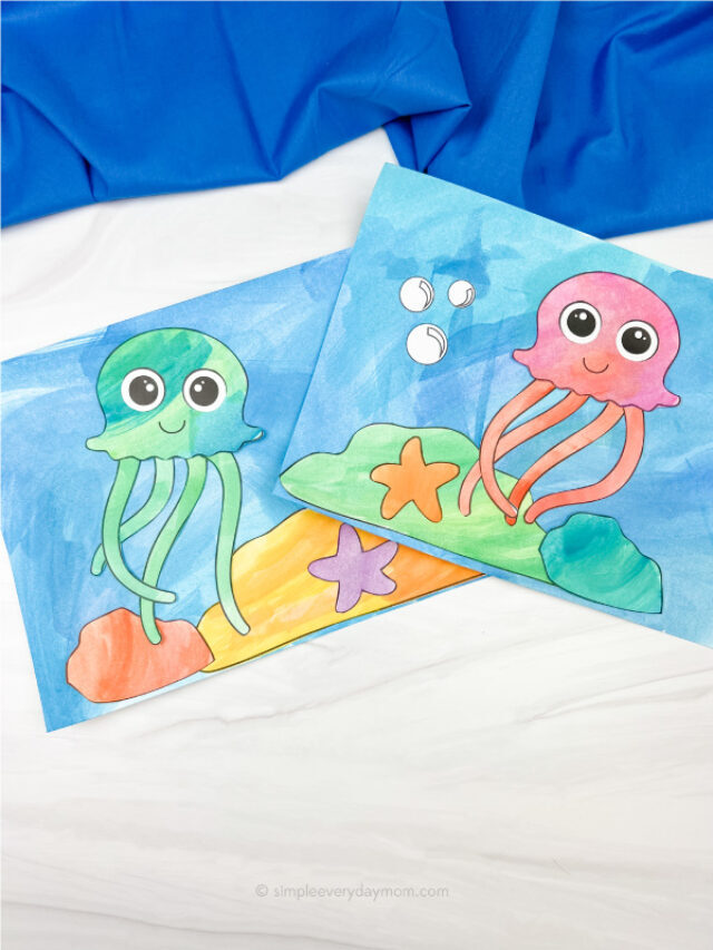 Easy Jellyfish Painting For Kids Story