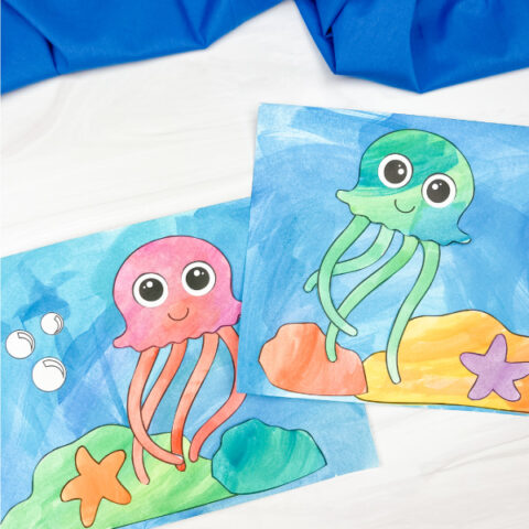 2 jellyfish art projects