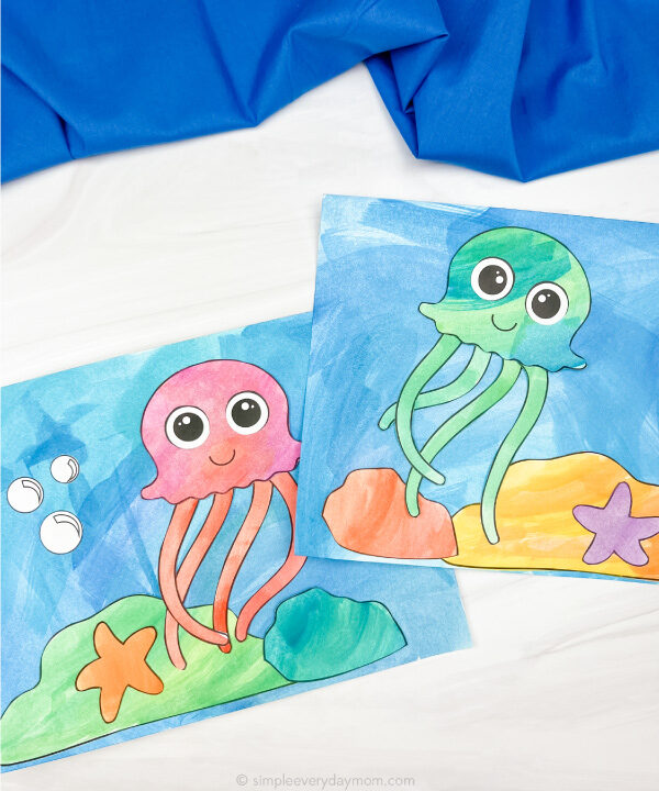 2 jellyfish art projects