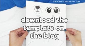 Wolf Paper Bag Puppet Craft [Free Template]