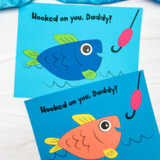 Hooked On Daddy Craft For Kids [Free Template]