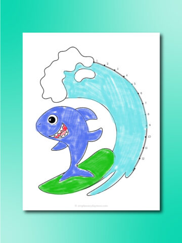 Shark Connect The Dot Printables [Freebie]