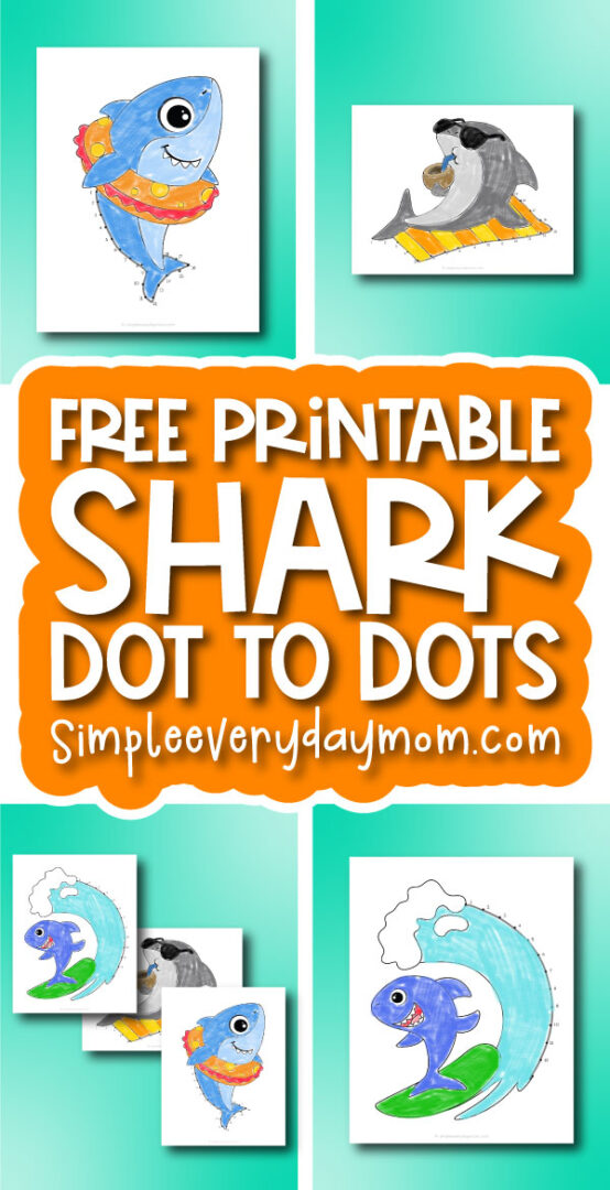 Shark Connect The Dot Printables [Freebie]
