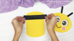 Bee Paper Bag Puppet Craft For Kids [Free Template]