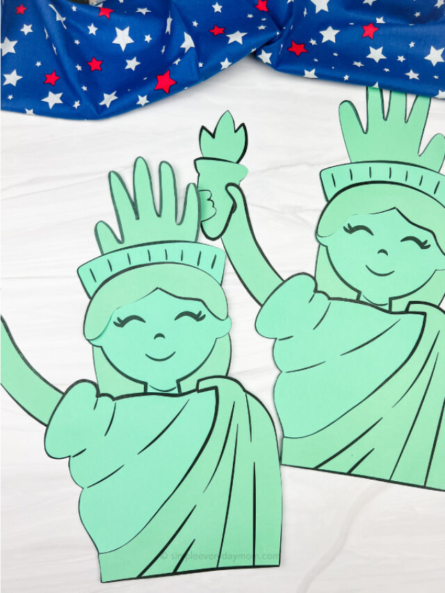 Handprint Statue Of Liberty Craft [Free Template] Story