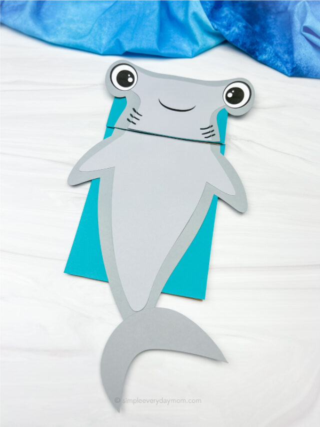 Hammerhead Shark Puppet Craft For Kids Story