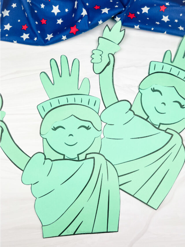 Handprint Statue Of Liberty Craft [Free Template] Story