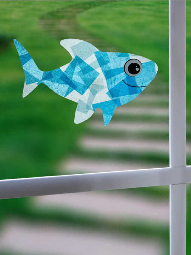 Shark Suncatcher Craft For Kids [Free Template] Story