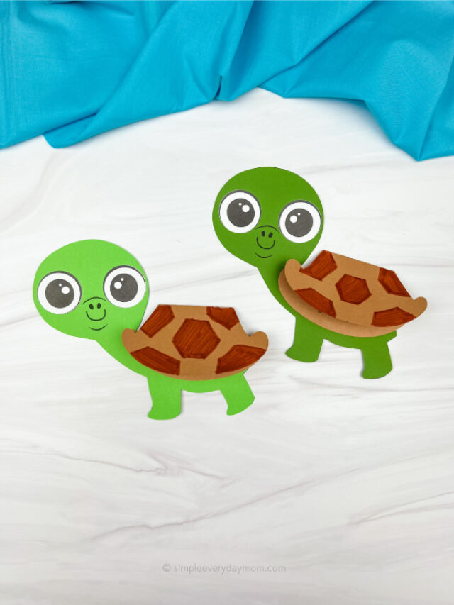 Turtle Father’s Day Card Craft For Kids [Free Template] Story