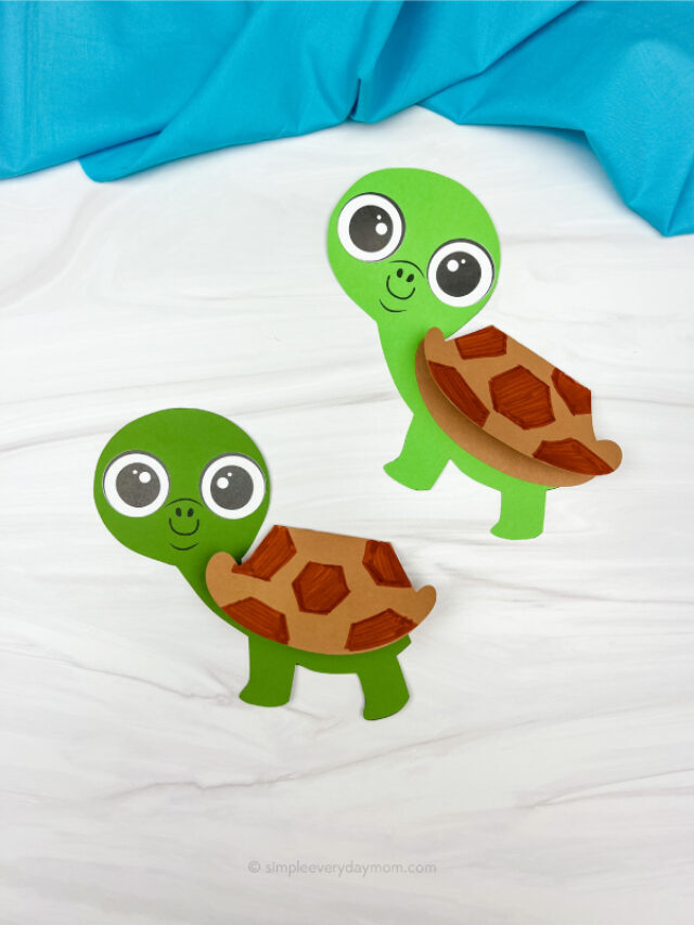 Turtle Father’s Day Card Craft For Kids [Free Template] Story