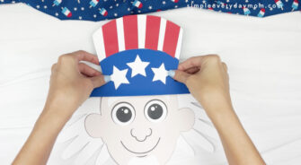 Handprint Uncle Sam Craft For Kids [Free Template]