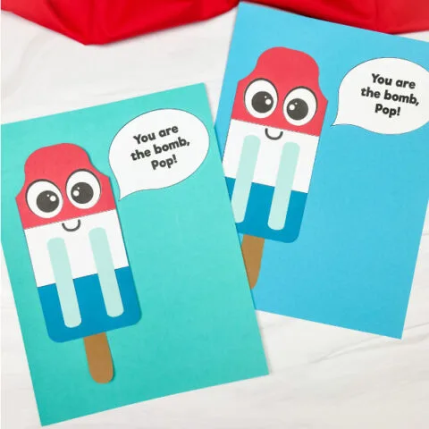 2 Father's Day popsicle crafts