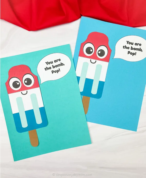 2 Father's Day popsicle crafts