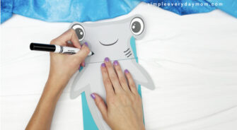 Hammerhead Shark Puppet Craft For Kids [Free Template]