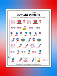 4th Of July Worksheets For Kids [Freebie]
