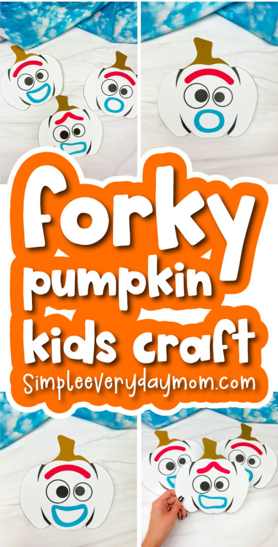Forky Pumpkin Craft For Kids [Free Template]