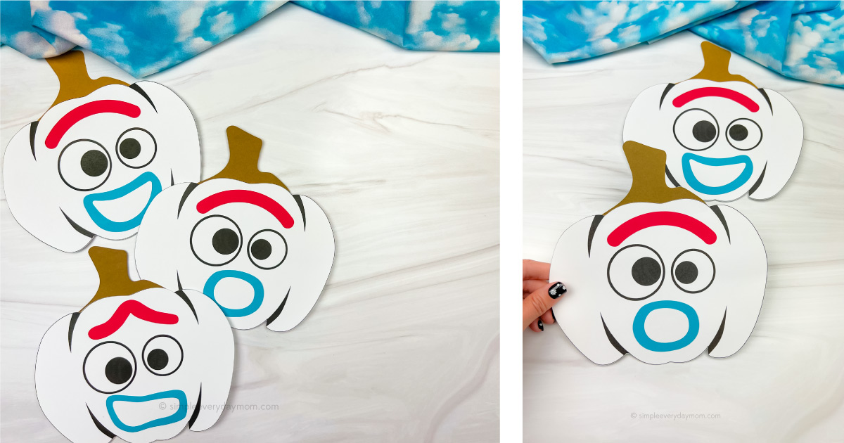 Forky Pumpkin Craft For Kids [Free Template]