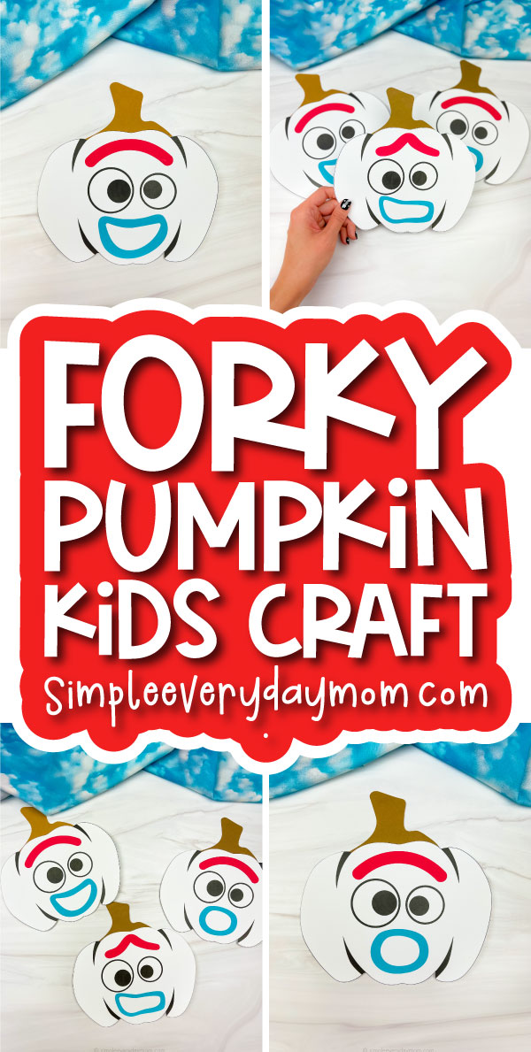Forky Pumpkin Craft For Kids [Free Template]