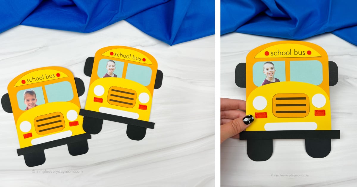 Photo Bus Craft For Kids [Free Template]
