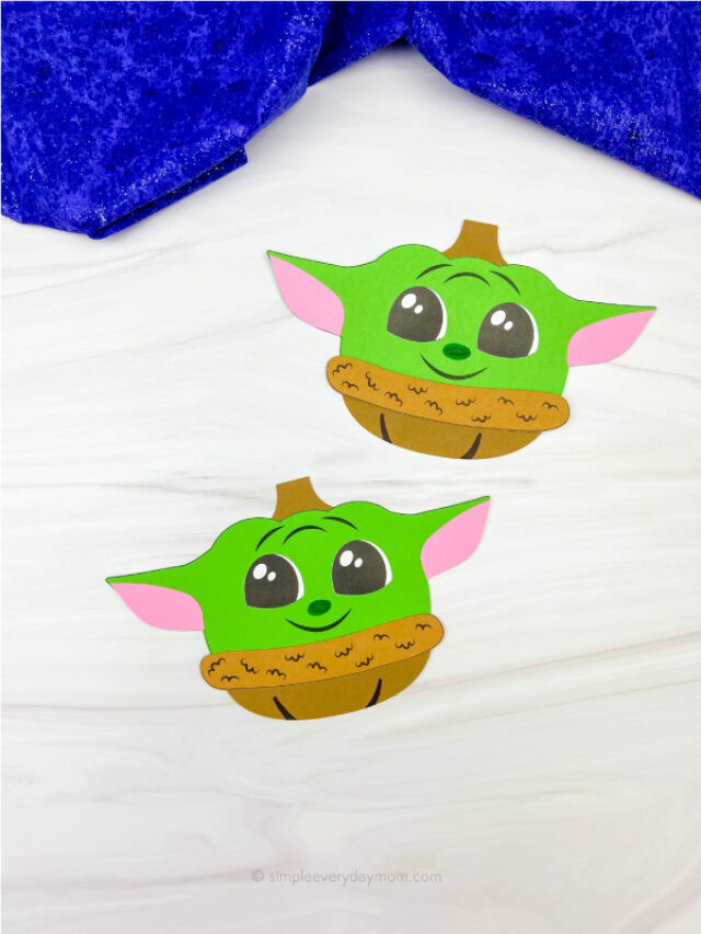 Baby Yoda Pumpkin Craft For Kids [Free Template] Story