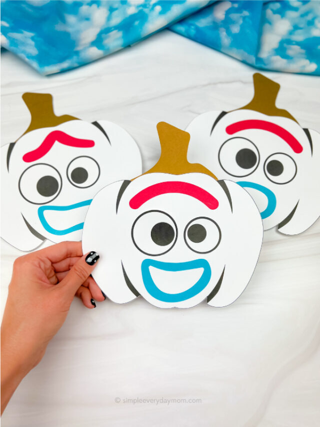 Forky Pumpkin Craft For Kids [Free Template] Story