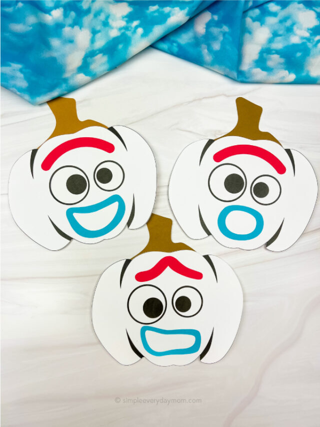 Forky Pumpkin Craft For Kids [Free Template] Story
