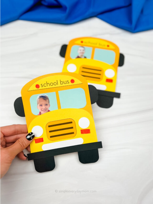 Photo Bus Craft For Kids [Free Template] Story
