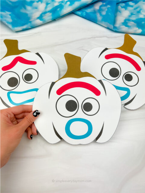 Forky Pumpkin Craft For Kids [Free Template]